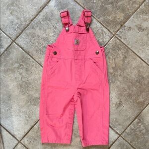 Carhartt Kids Bright Pink Overalls